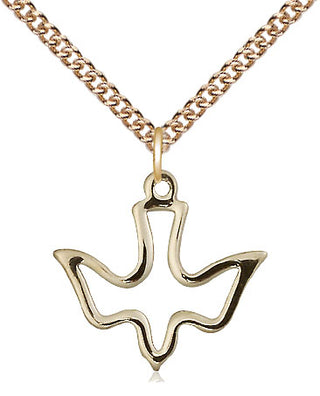 14kt Gold Filled Holy Spirit Medal Religious Jewelry