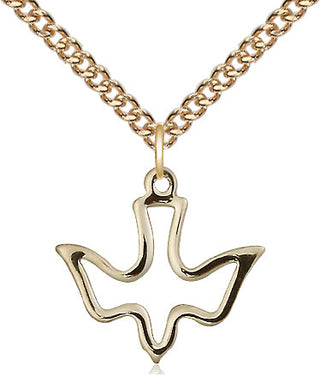 14kt Gold Filled Holy Spirit Medal Religious Jewelry