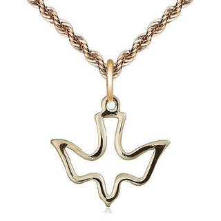 14kt Gold Holy Spirit Medal
