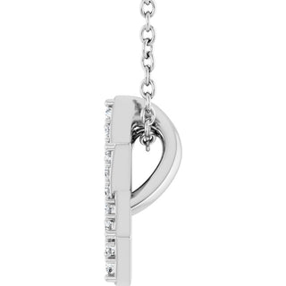Platinum 1/10 CTW Natural Diamond Star of David 16-18" Necklace
