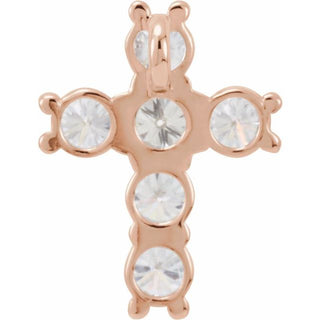 14K Rose 9/10 CTW Lab-Grown Diamond Pendant