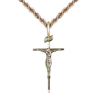 14kt Gold Filled Crucifix Medal Catholic Jewelry