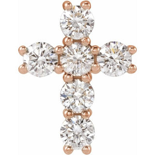 14K Rose 1/2 CTW Lab-Grown Diamond Pendant