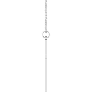 Platinum Cross 18" Necklace