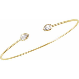 14K Yellow 1/2 CTW Natural Diamond Bangle Bracelet