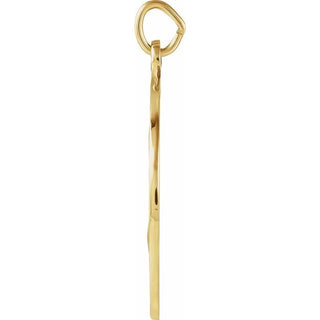 14K Yellow 22 mm Round St. Joseph Medal  