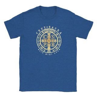 St. Benedict Medal Antique Gold T-Shirt - view 12