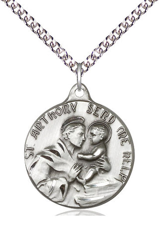 Sterling Silver Saint Anthony Medal Catholic Jewelry