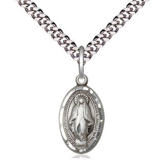 Pewter Miraculous Medal Religious Jewelry
