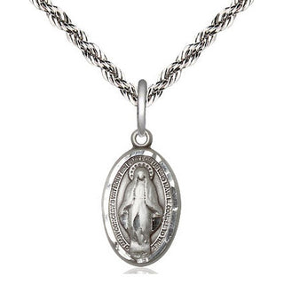 Sterling Silver Miraculous Medal Religious Jewelry