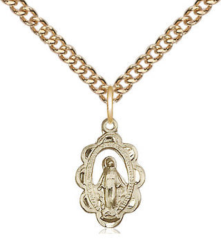 14kt Gold Filled Miraculous Medal Religious and Catholic Jewelry
