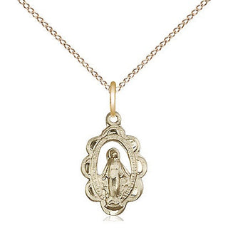 14kt Gold Miraculous Medal