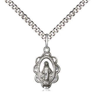 Sterling Silver Miraculous Medal Religious and Catholic Jewelry