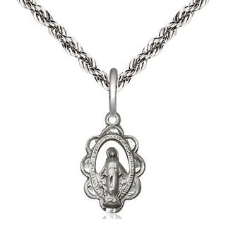 Sterling Silver Miraculous Medal Religious and Catholic Jewelry