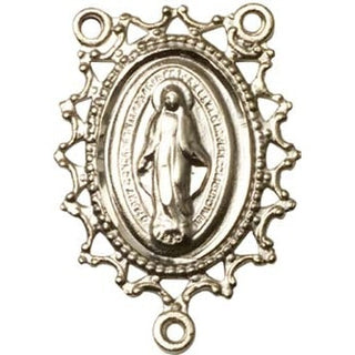 Gold Plate Miraculous Rosary Center Rosary Center