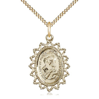 14kt Gold Filled Our Lady of Perpetual Help Medal Catholic Jewelry