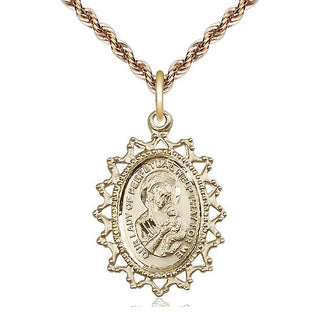 14kt Gold Filled Our Lady of Perpetual Help Medal Catholic Jewelry