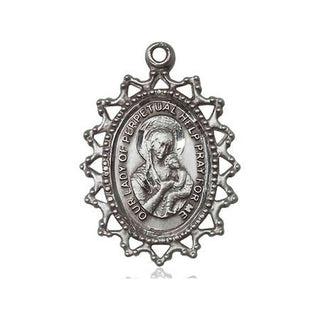 Pewter Our Lady of Perpetual Help Medal
