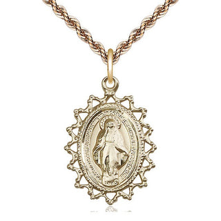 14kt Gold Filled Miraculous Medal Catholic Jewelry