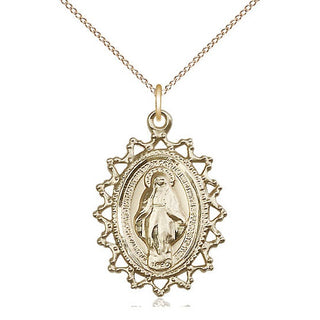 14kt Gold Miraculous Medal
