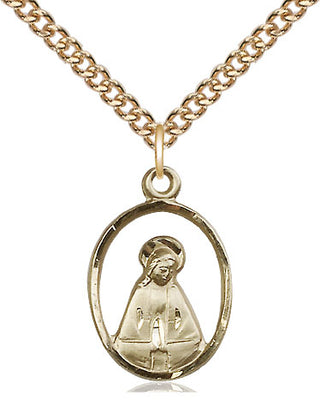 14kt Gold Filled Madonna Medal Religious Jewelry
