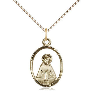 14kt Gold Madonna Medal
