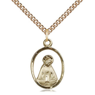 14kt Gold Madonna Medal