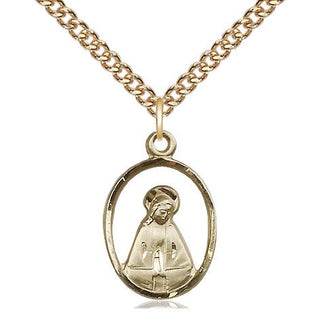 14kt Gold Madonna Medal