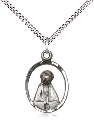 Sterling Silver Madonna Medal Religious Jewelry