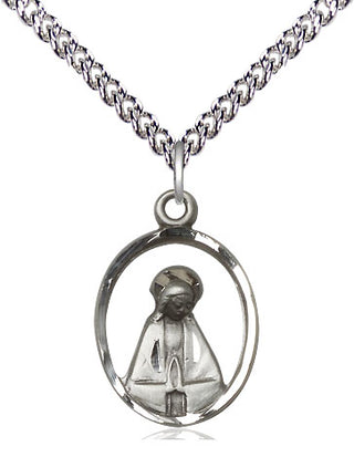 Sterling Silver Madonna Medal Religious Jewelry