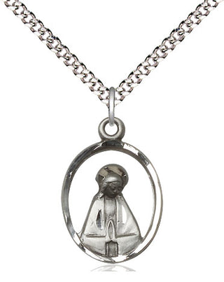 Sterling Silver Madonna Medal Religious Jewelry