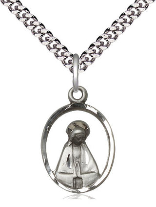 Sterling Silver Madonna Medal Religious Jewelry