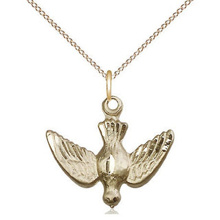 14kt Gold Filled Holy Spirit Medal Religious Jewelry