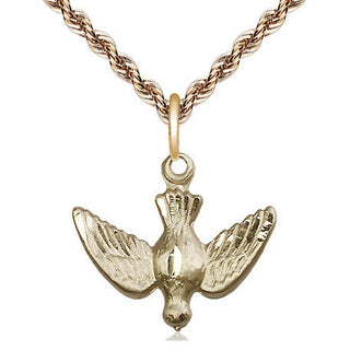 14kt Gold Filled Holy Spirit Medal Religious Jewelry