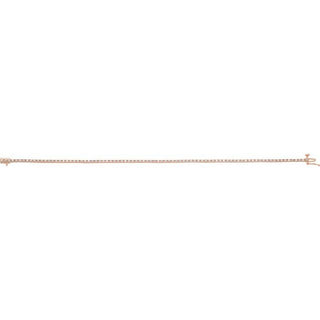 14K Rose 7/8 CTW Natural Diamond Line 7 1/4" Bracelet
