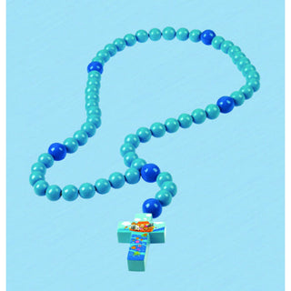 Blue Noah's Ark Baby Rosary - TESTED and Lead Free