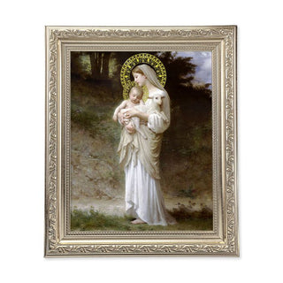 Bouguereau: Divine Innocence Silver Frame 10" X 12"