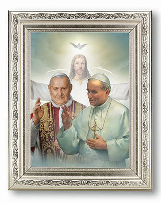 Saints John Xx111 And John Paul II Frame 10" X 12"