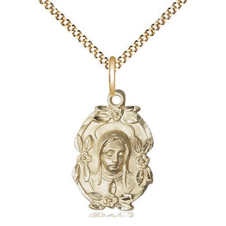 14kt Gold Filled Madonna Medal Religious Jewelry