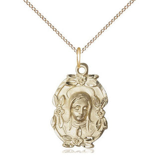 14kt Gold Filled Madonna Medal Religious Jewelry