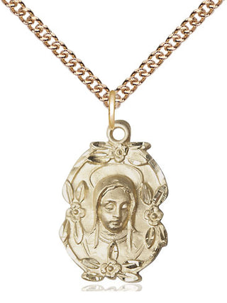 14kt Gold Filled Madonna Medal Religious Jewelry