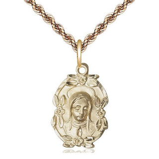 14kt Gold Madonna Medal
