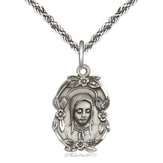 Sterling Silver Madonna Medal Religious Jewelry