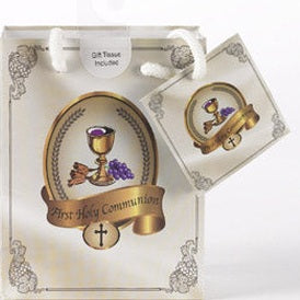 Small First Communion Gift Bag with Gift Tissue