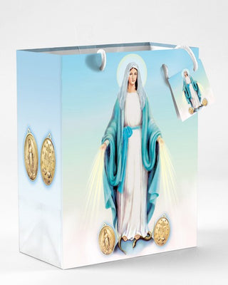 Small Miraculous Medal Gift Bag with Gift Tissue
