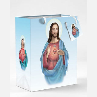 Large Twin Hearts Gift Bag with Gift Tissue