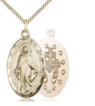 14kt Gold Filled Miraculous Medal Catholic Jewelry