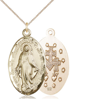 14kt Gold Filled Miraculous Medal Catholic Jewelry