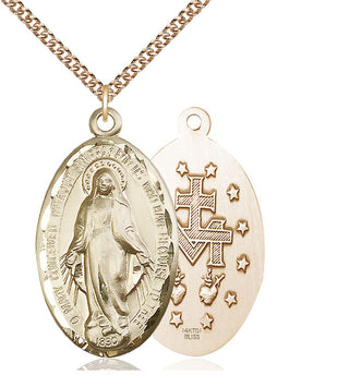 14kt Gold Miraculous Medal