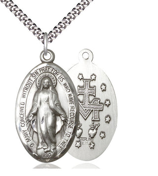 Sterling Silver Miraculous Medal Catholic Jewelry